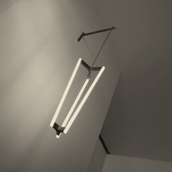 TUBE CHANDELIER BRASS . MICHAEL ANASTASSIADES 