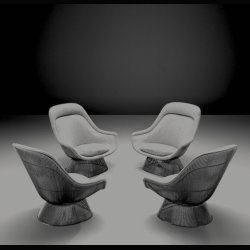 PLATNER EASY CHAIR .  KNOLL