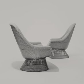 PLATNER EASY CHAIR .  KNOLL