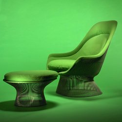 PLATNER LOUNGE EASY CHAIR  . KNOLL 