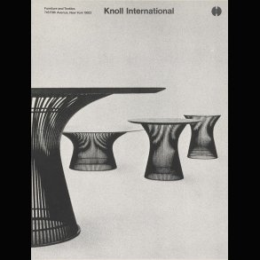 PLATNER DINING TABLE GLASS . KNOLL