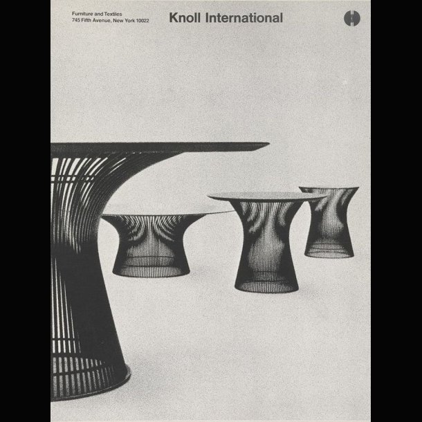 PLATNER DINING TABLE GLASS . KNOLL